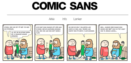 Comic Sans - tegneserien
